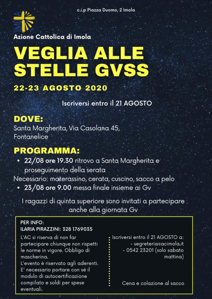 veglia stelle giovanissimi